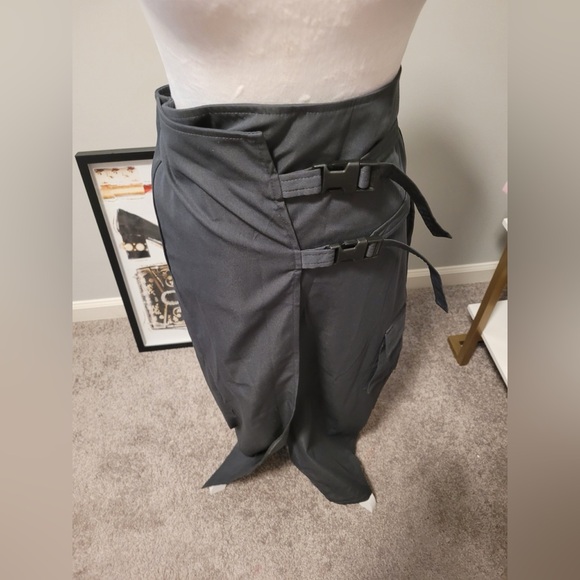 Micas Asymmetric Belted Flap Pocket Split Maxi Skirt NWT XL - Picture 4 of 6
